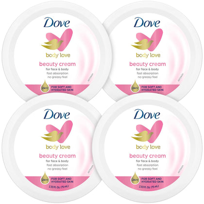Dove Beauty Cream 2.53 Fl Oz front view with packaging