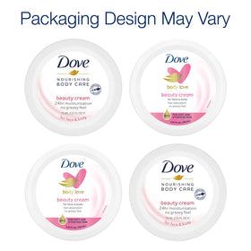 Dove Body Love Beauty Cream application on skin