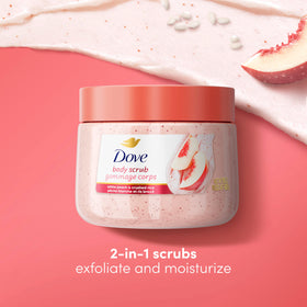 Dove Body Scrub White Peach & Crushed Rice 15 oz back view