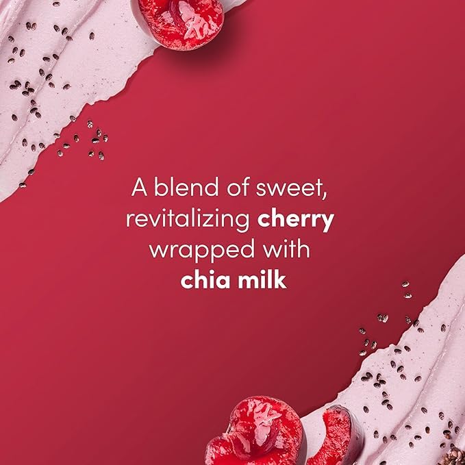 Dove Cherry & Chia Milk Body Scrub 15 oz lifestyle scene