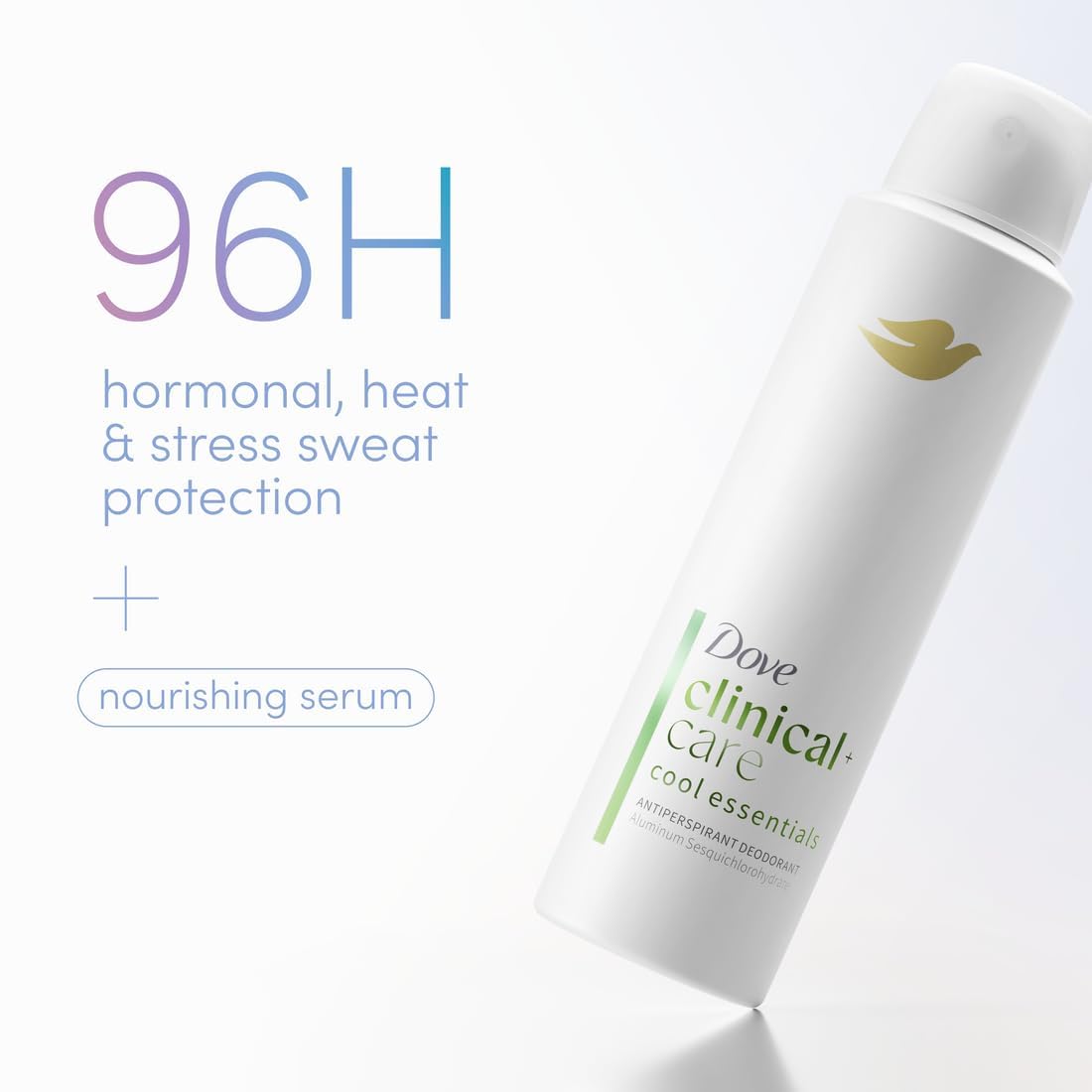 Dove Clinical + Care Antiperspirant Deodorant Spray Cool Essentials packaging