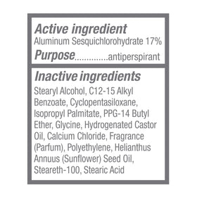 Dove Clinical + Care Antiperspirant Deodorant Stick 2.6 oz size comparison