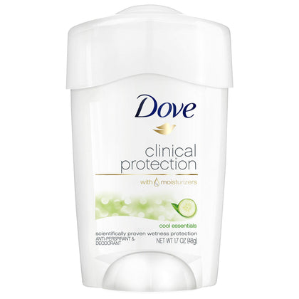 Dove Clinical Protection Anti-Perspirant Deodorant Cool Essentials 1.7 oz front view