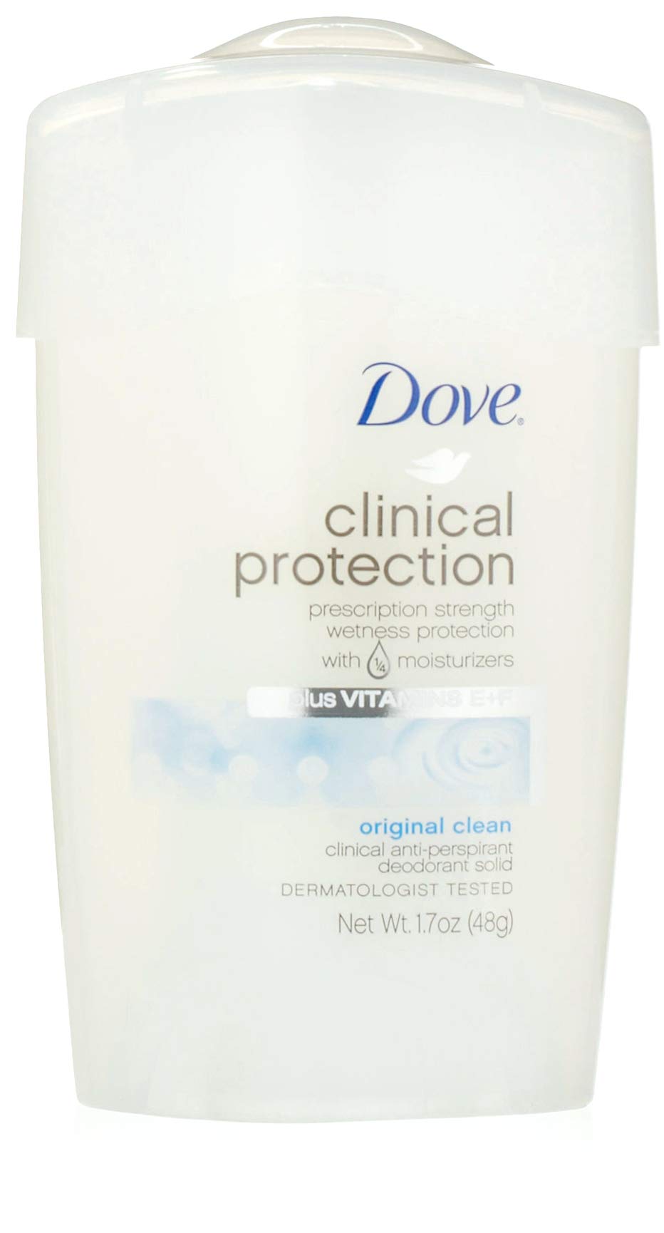 Dove Clinical Protection Deodorant Stick Original Clean front view