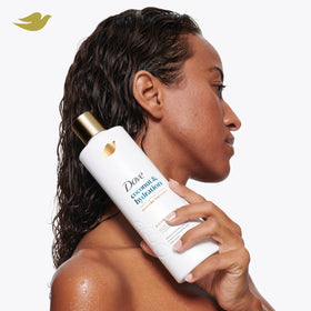 Dove Coconut & Hydration Conditioner lifestyle scene