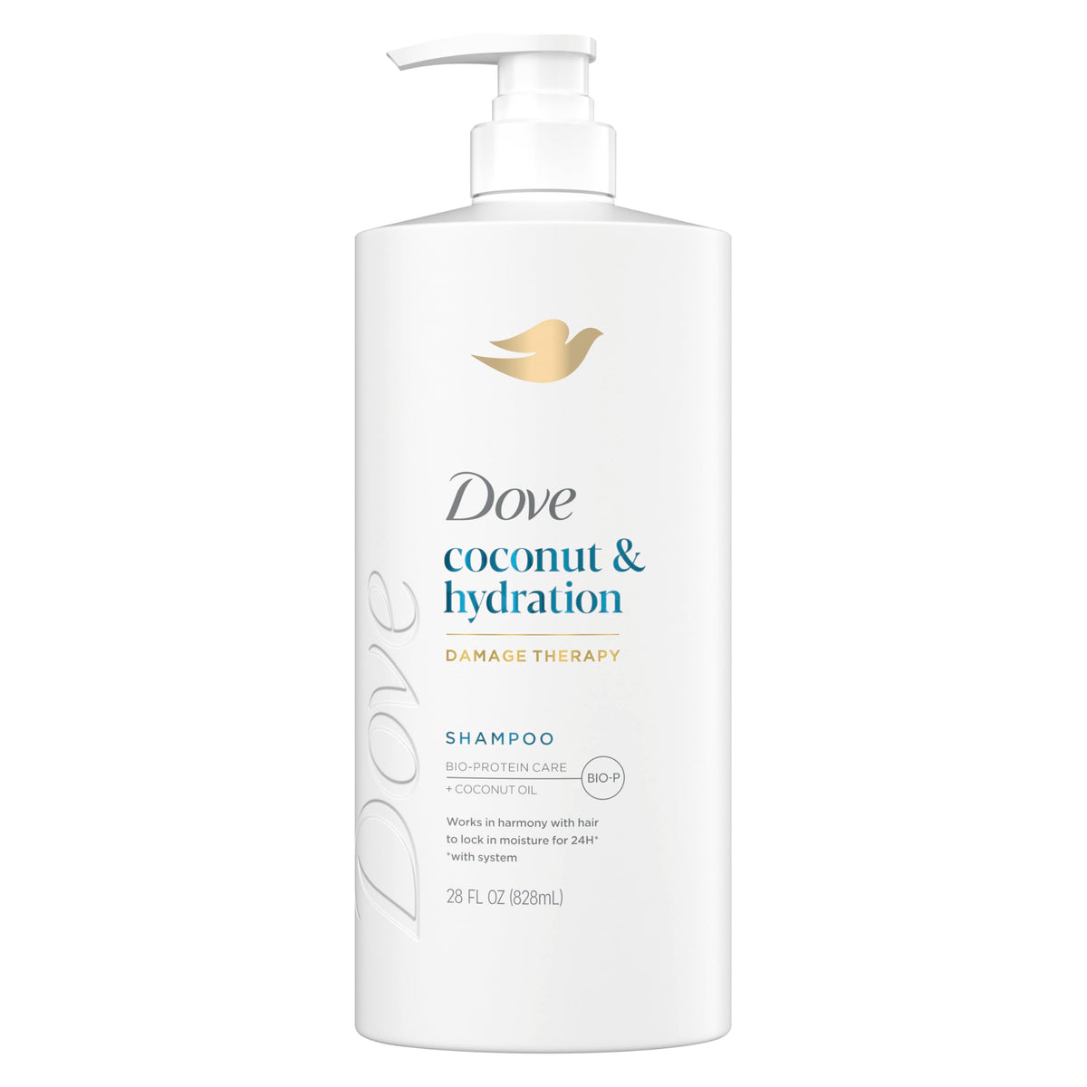 Dove Coconut & Hydration Shampoo 28 Fl Oz front view