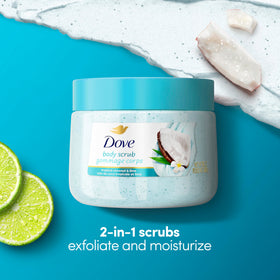 Dove Coconut & Lime Body Scrub creamy texture close-up