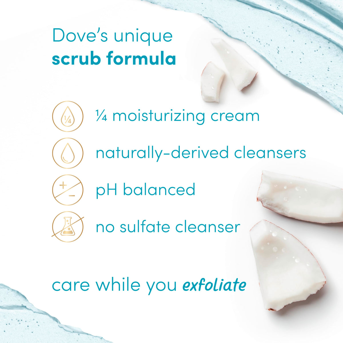 Dove Coconut & Lime Body Scrub with tropical coconut and lime