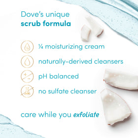 Dove Coconut & Lime Body Scrub with tropical coconut and lime