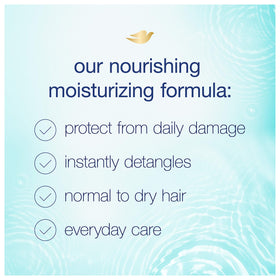 Dove conditioner showing Pro-Moisture Complex ingredients