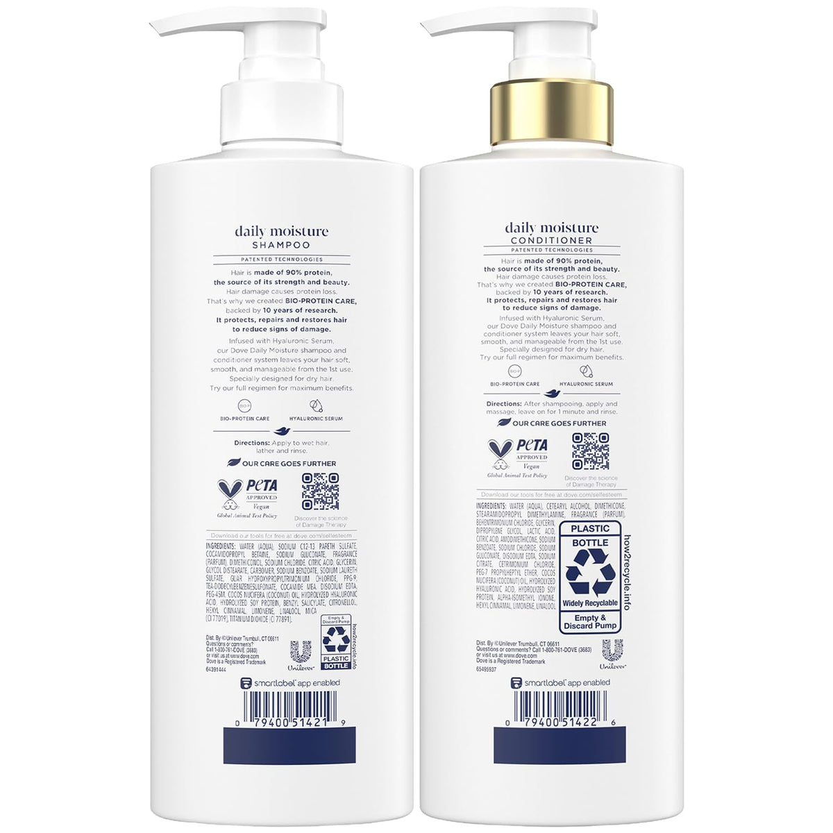 Dove Daily Moisture Conditioner front view 18 Oz