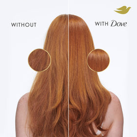 Dove Daily Moisture Shampoo and Conditioner set in a lifestyle scene