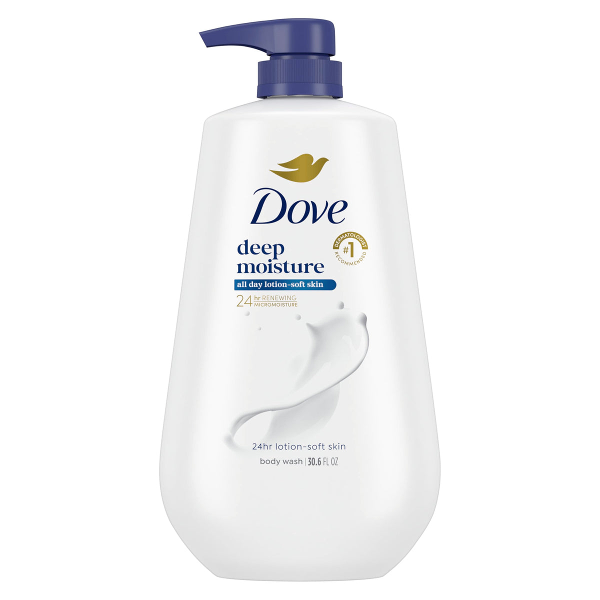 Dove Deep Moisture Body Wash 30.6 oz front view