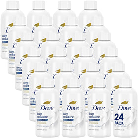 Dove Deep Moisture Body Wash travel-size 3 oz bottle front view