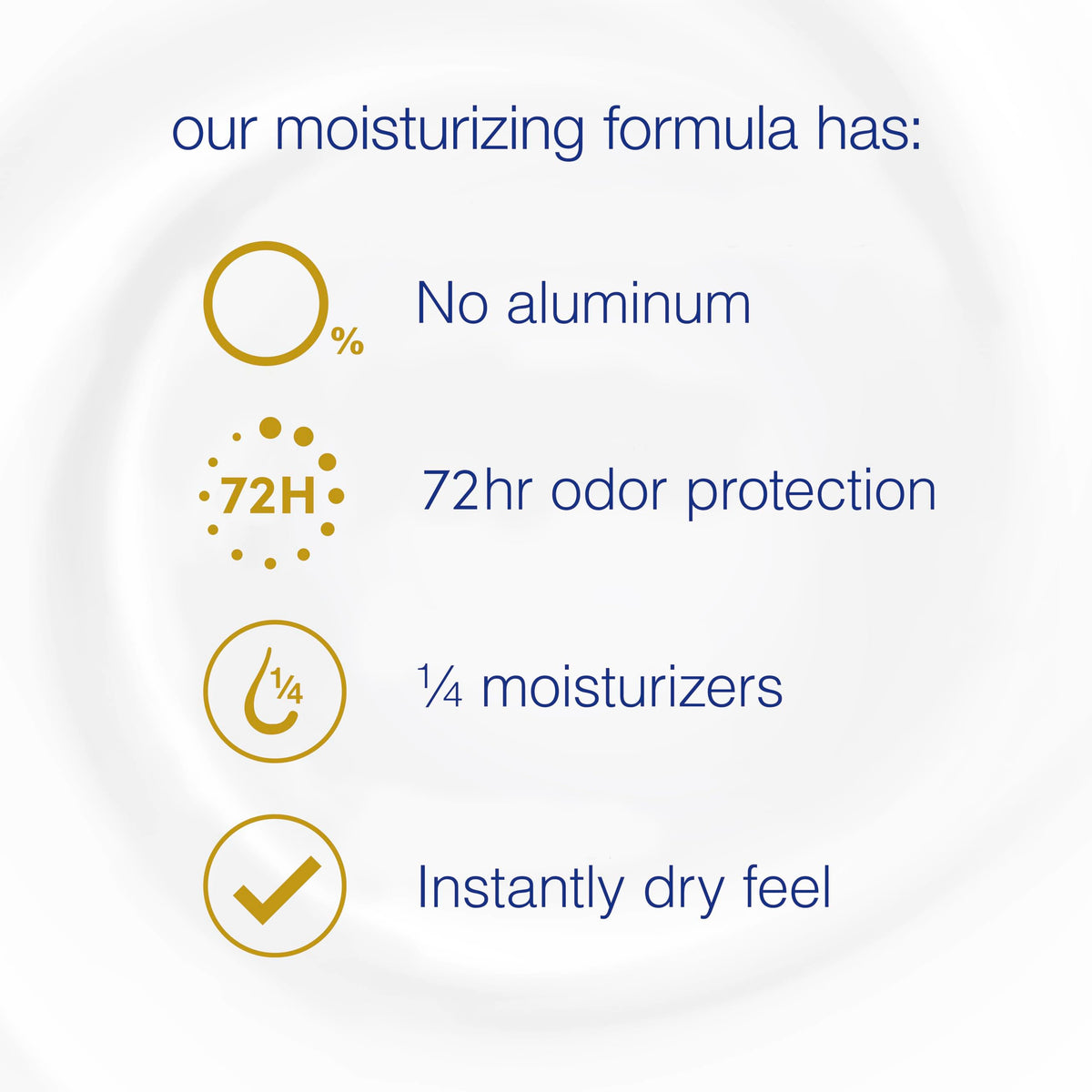 Dove Deodorant stick application demonstration