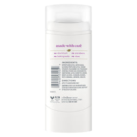 Dove deodorant stick Coconut Pink Jasmine back view