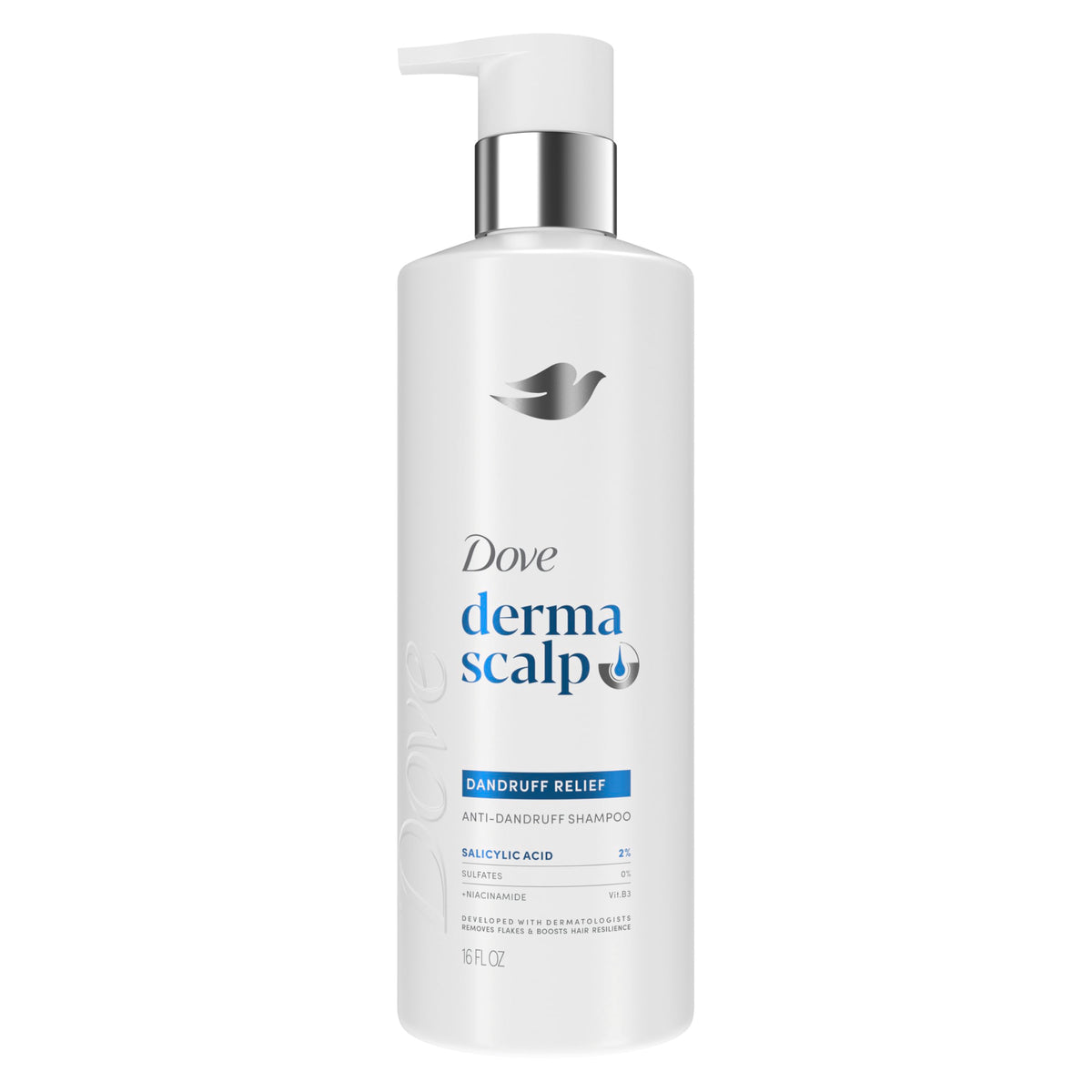 Dove Derma Scalp Dandruff Relief Shampoo 16 fl oz front view