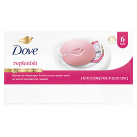 Dove Dragon Fruit Beauty Bar Soap close-up showing texture