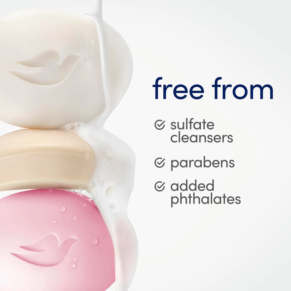 Dove Dragon Fruit Beauty Bar Soap lather in hand
