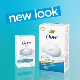 Dove Gentle Exfoliating Beauty Bar Soap lathering on hands
