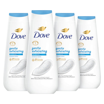 Dove Gentle Exfoliating Body Wash 20 oz front view