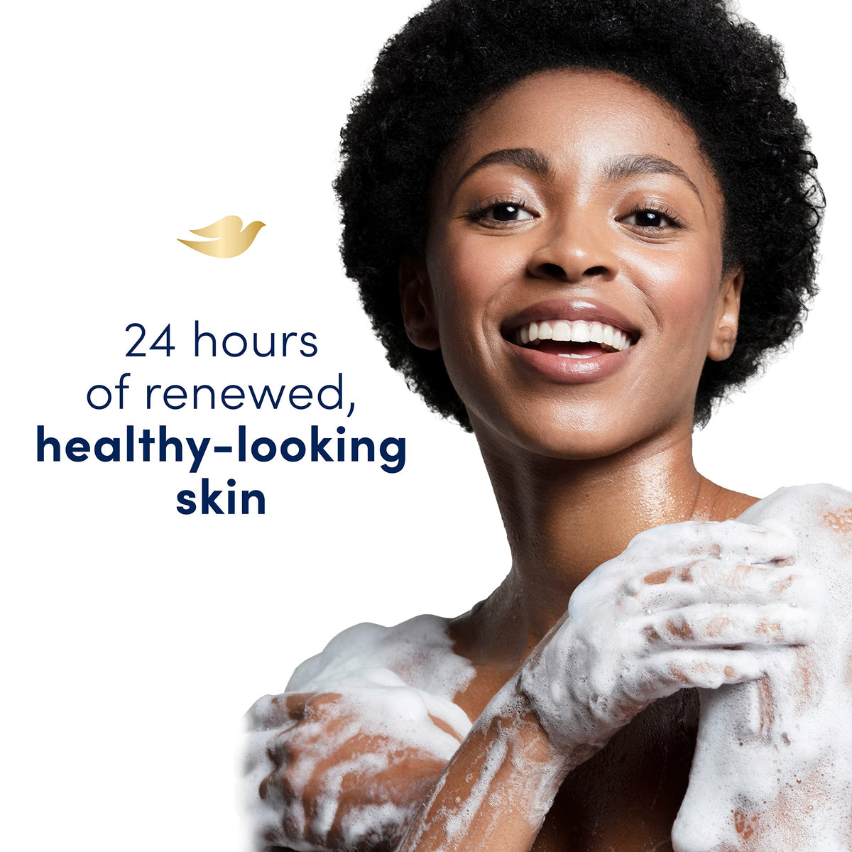 Dove Gentle Exfoliating Body Wash 20 oz in shower setting