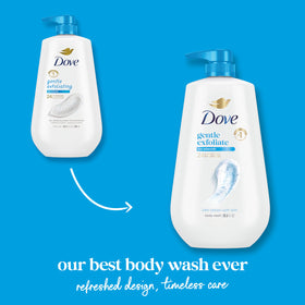 Dove Gentle Exfoliating Body Wash 30.6 oz side view