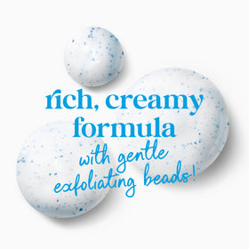 Dove Gentle Exfoliating Body Wash in a shower setting
