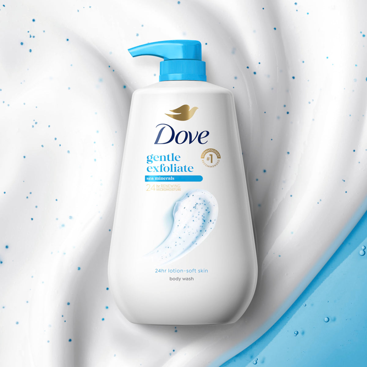 Dove Gentle Exfoliating Body Wash with sea minerals