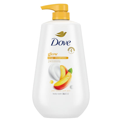 Dove Glow Body Wash Mango & Almond Butter front view