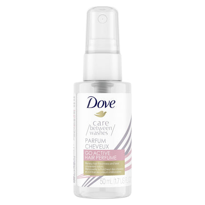 Dove Hair Perfume 1.7 oz front view with white tea and jasmine scent