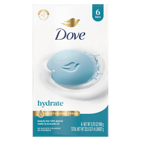 Dove Hydrating Beauty Bar Soap front view with packaging