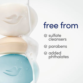 Dove Hydrating Beauty Bar Soap lathering in hands