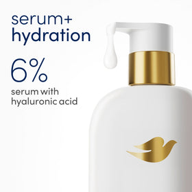 Dove Hydration Serum Body Wash creamy texture close-up
