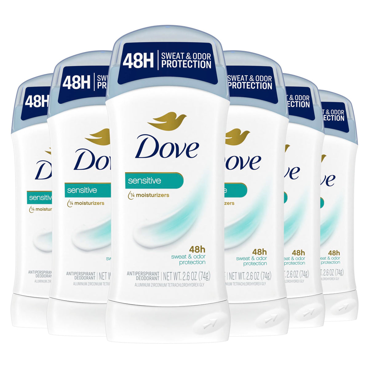 Dove Invisible Solid Antiperspirant Deodorant Stick front view