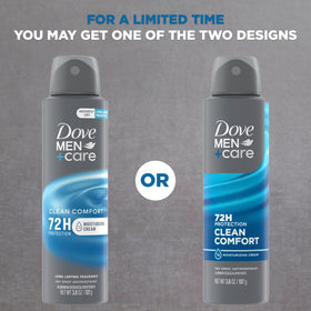 DOVE MEN + CARE Antiperspirant Deodorant Clean Comfort side view showcasing nozzle
