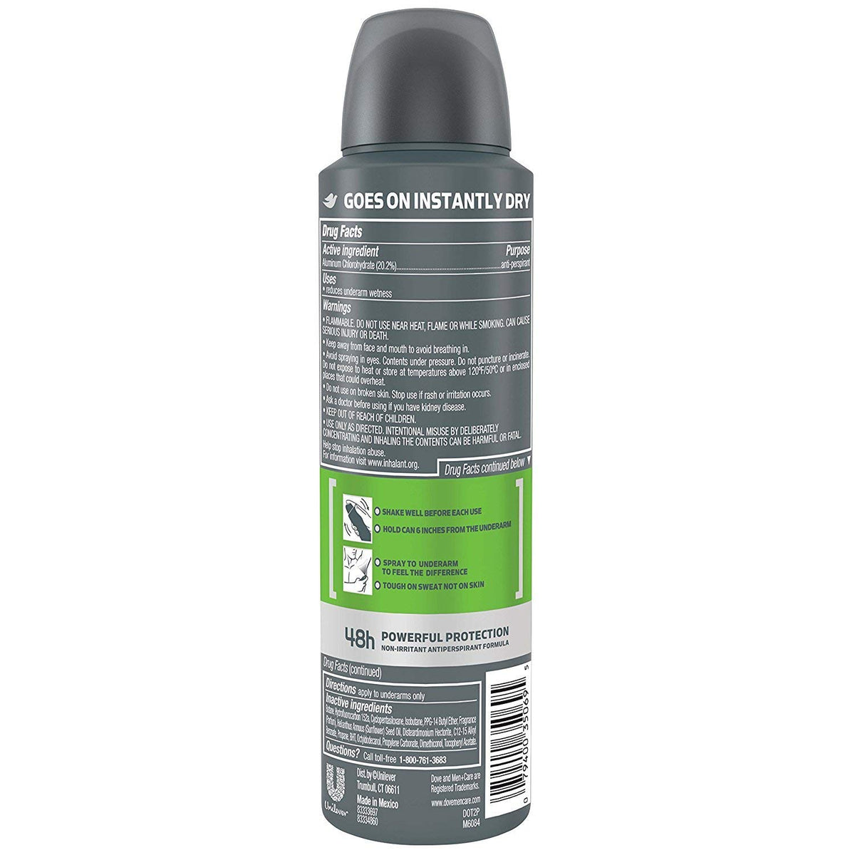DOVE MEN + CARE Antiperspirant Extra Fresh side view
