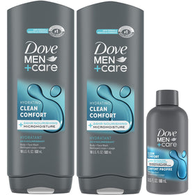 Dove Men+Care Body + Face Wash 2-Pack front view