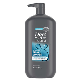 DOVE MEN + CARE Clean Comfort Body Wash 30 oz front view