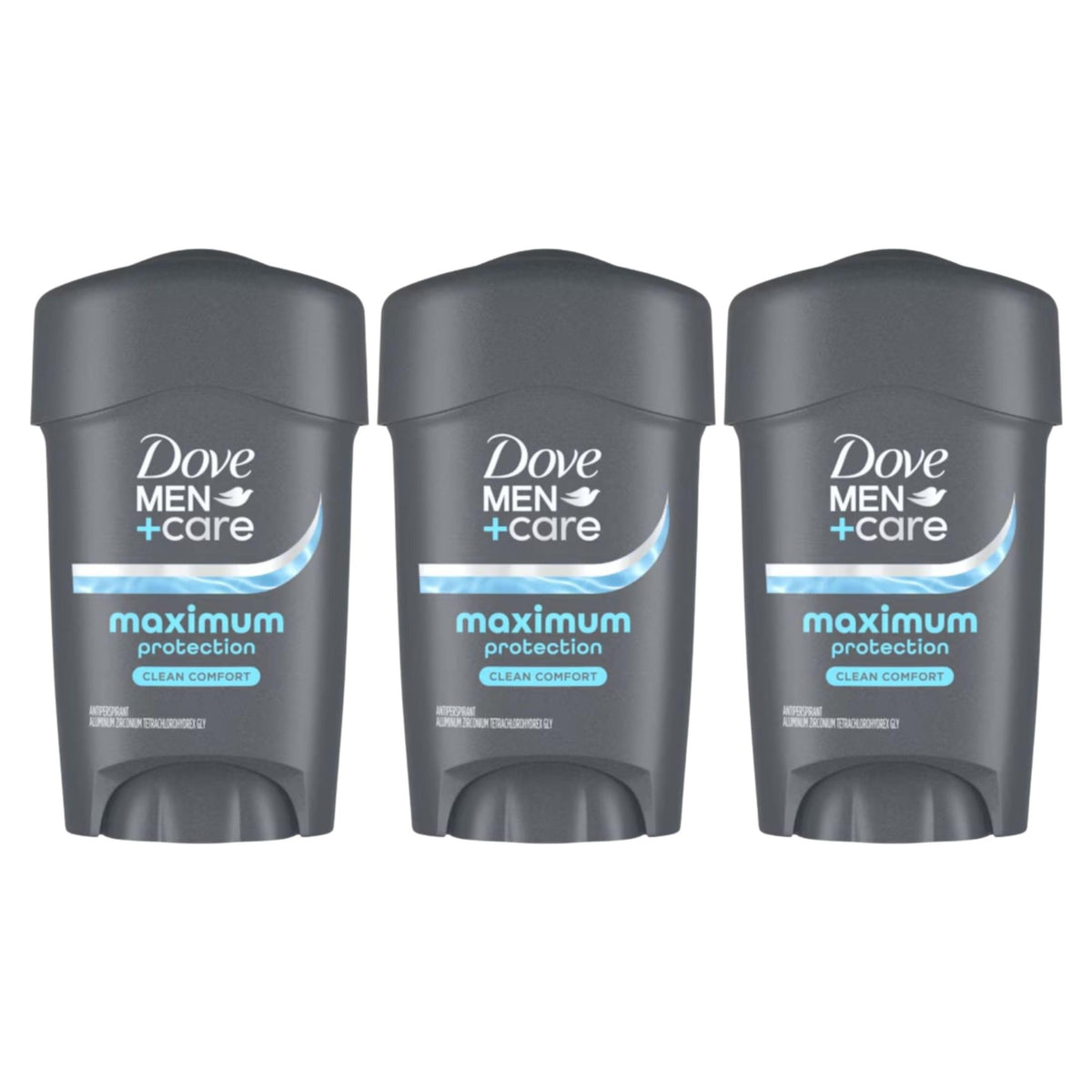 DOVE MEN + CARE Clinical Protection Antiperspirant 3-Pack front view