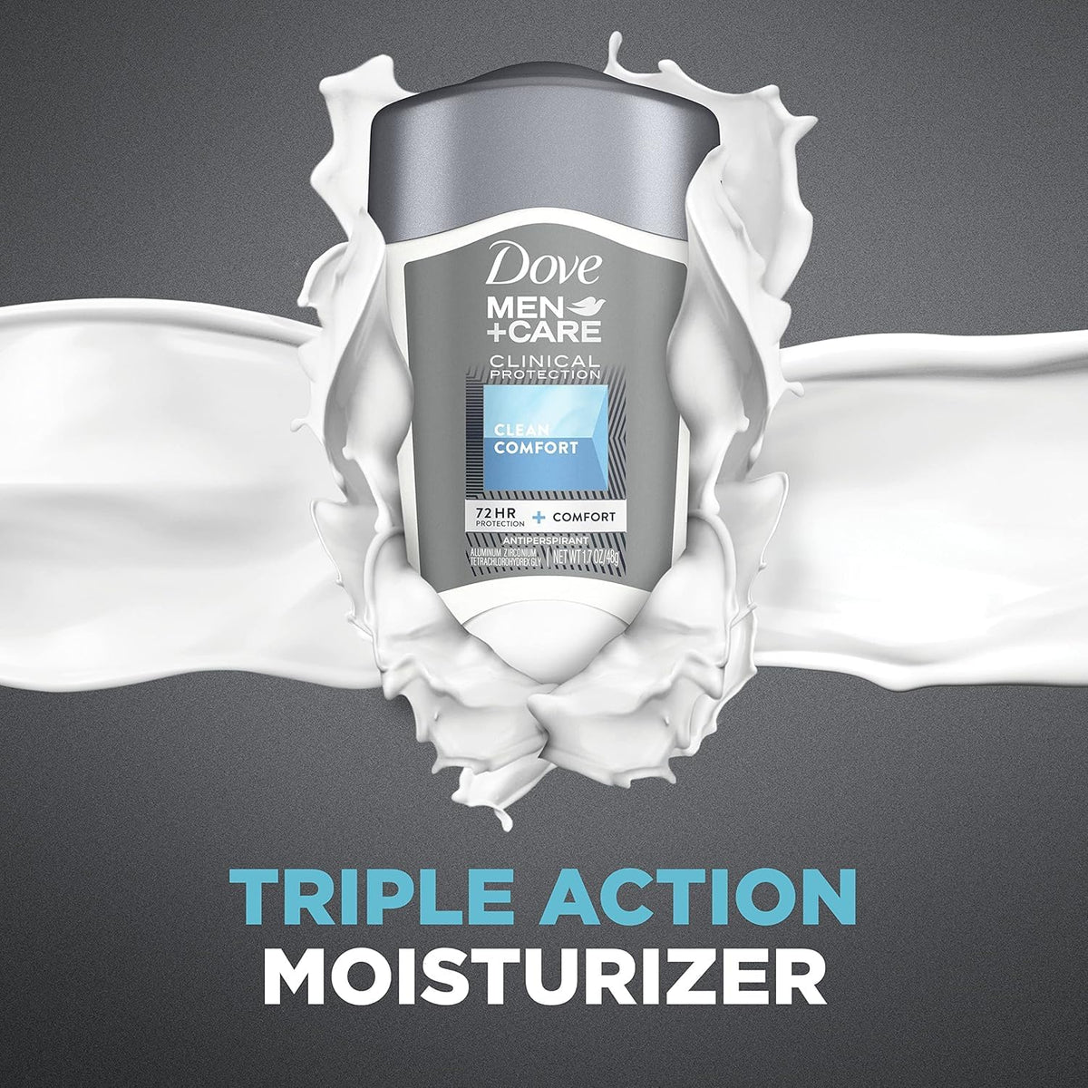 DOVE MEN + CARE Clinical Protection Antiperspirant application demonstration