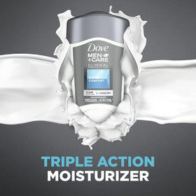DOVE MEN + CARE Clinical Protection Antiperspirant application demonstration