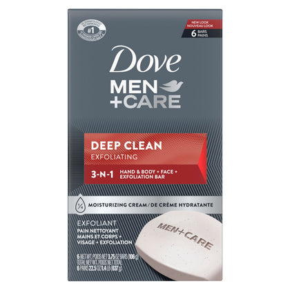 DOVE MEN + CARE Deep Clean Body and Face Bar front view