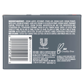 DOVE MEN + CARE Deep Clean Body and Face Bar Soap individual bar close-up