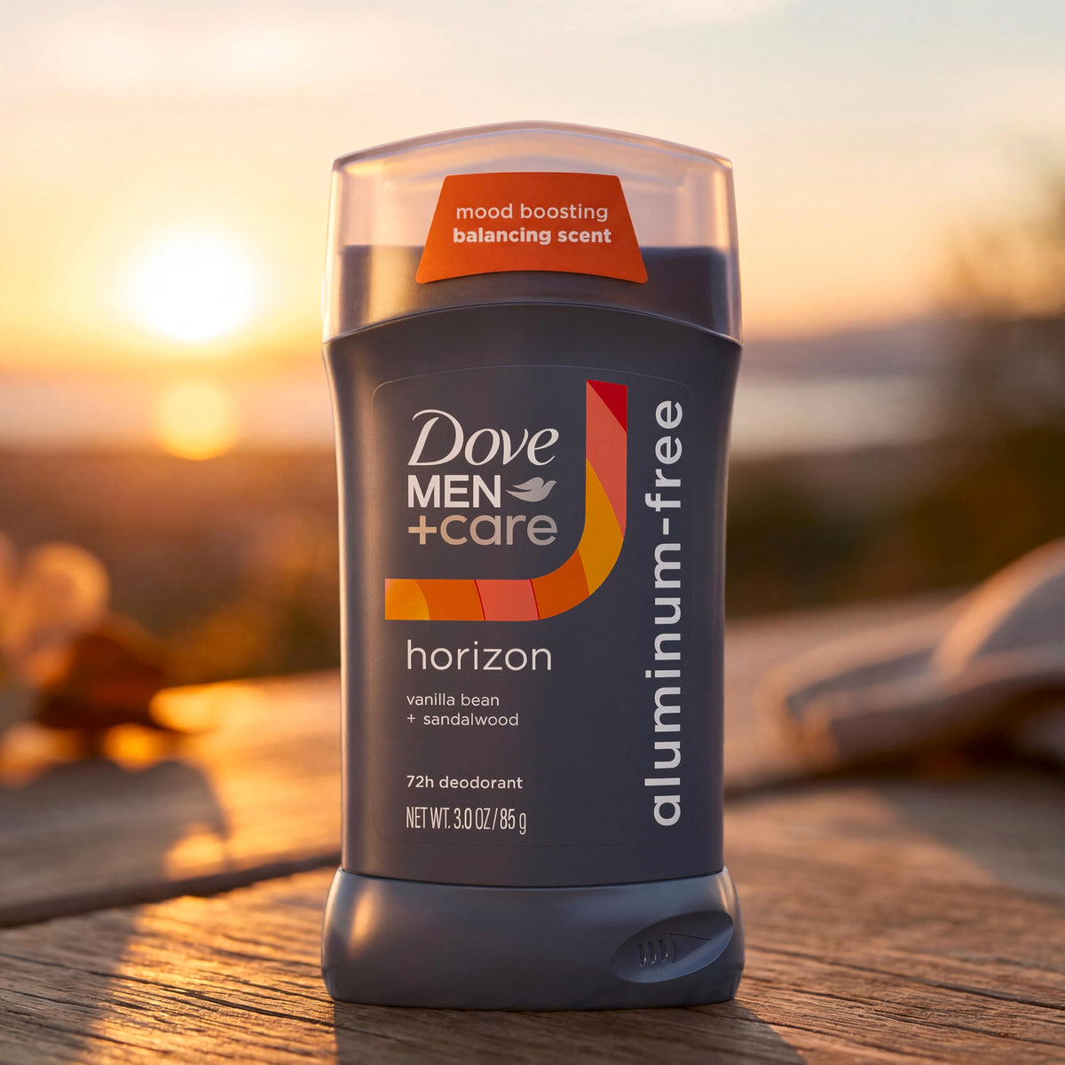 DOVE MEN + CARE deodorant stick lifestyle scene