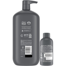 Dove Men+Care Extra Fresh body wash 30 oz bottle back view