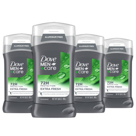DOVE MEN + CARE Extra Fresh Deodorant Stick 4 Count packaging front view