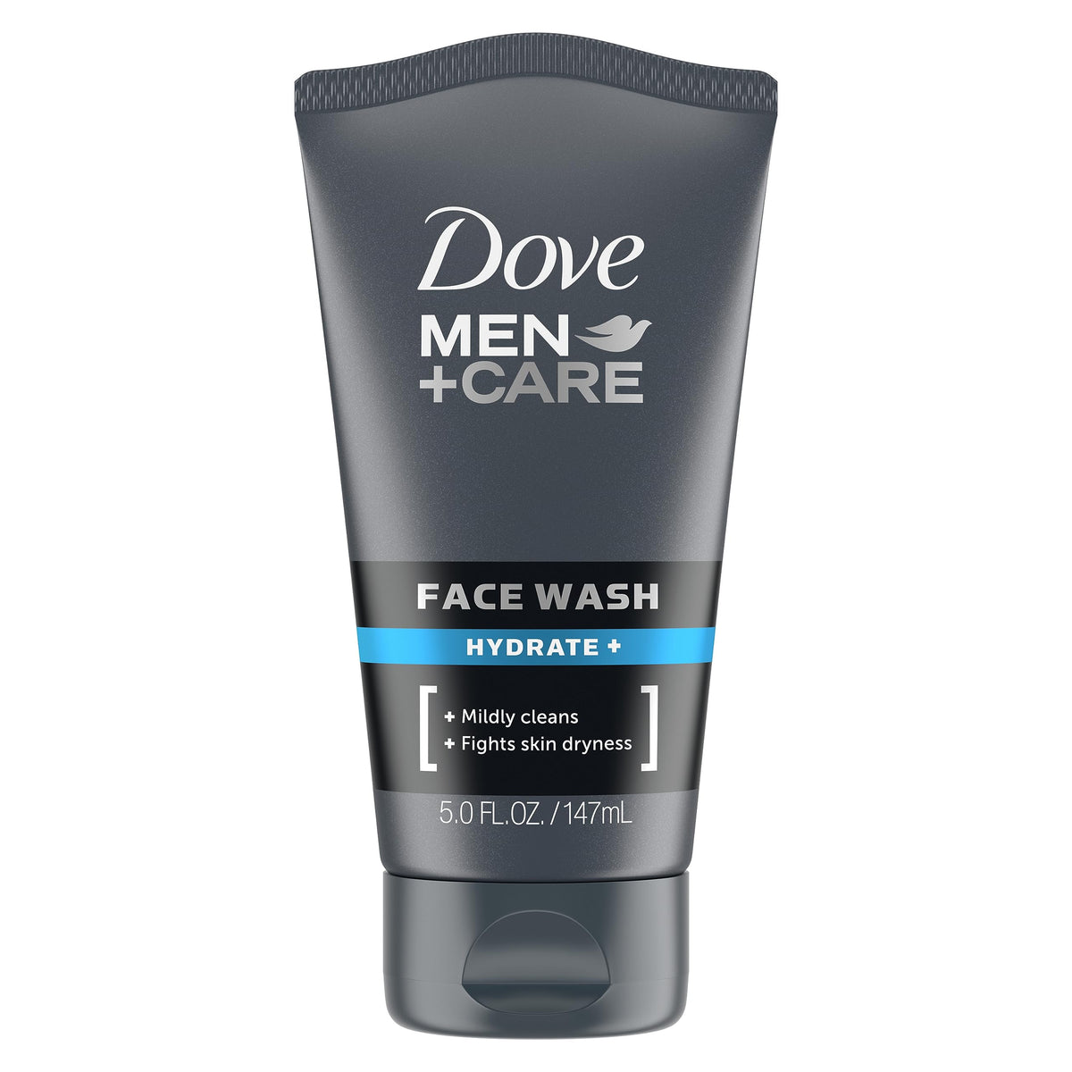 DOVE MEN + CARE Face Wash Hydrate Plus 5 Fl Oz front view