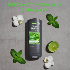 DOVE MEN + CARE Micro Moisture Body and Face Wash side view