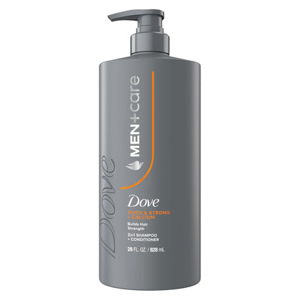 DOVE MEN + CARE Thick & Strong 2-in-1 Shampoo front view